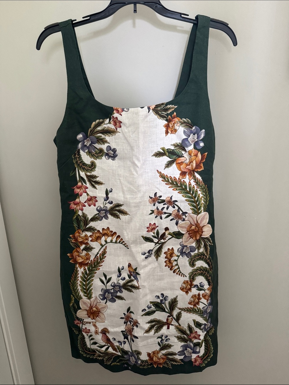 NWT FARM Rio Sand Nature Square Neck Mini Dress - Picture 5 of 12